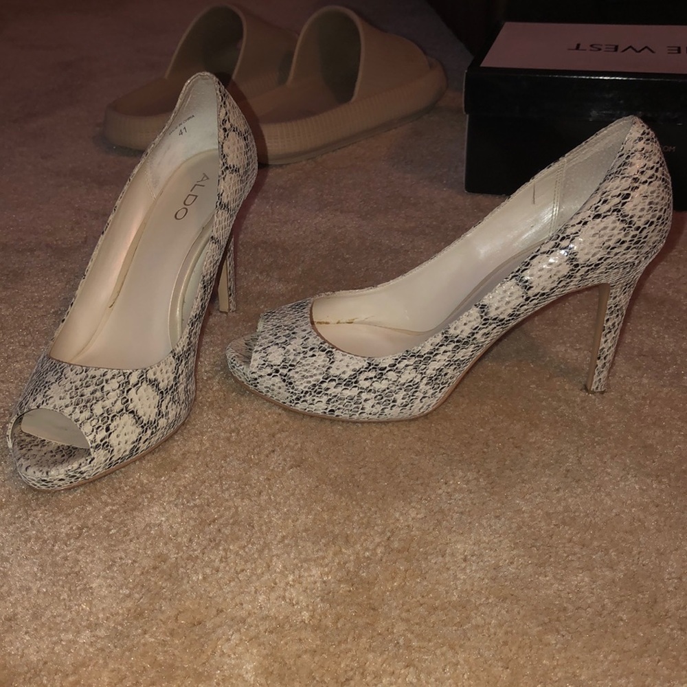 ALDO Snakeskin Pumps